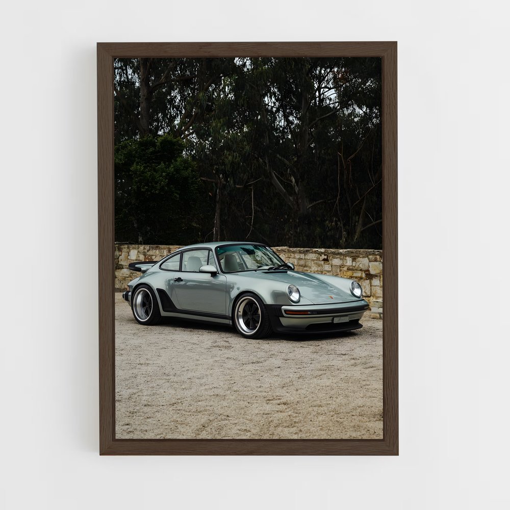Poster Turbo Verde – affiche Porsche (vue 5)